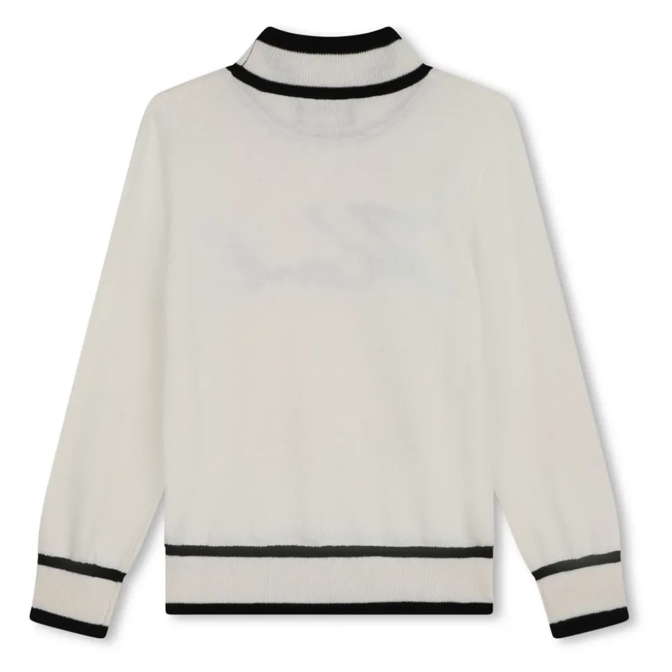 Sweter z Haftowanym Podpisem