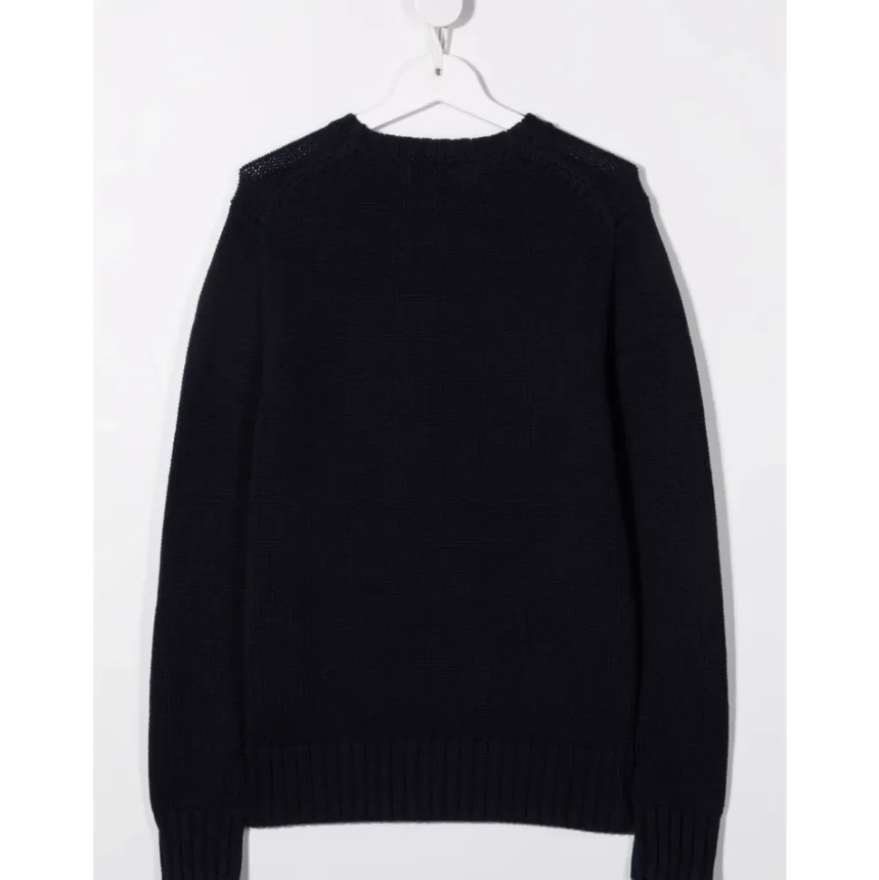 Sweter z intarsją flagi