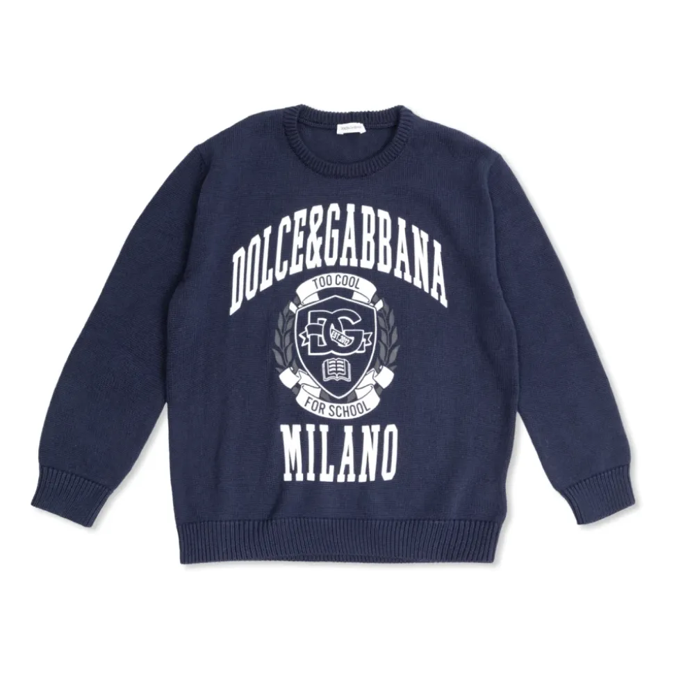 Sweter z nadrukowanym logo