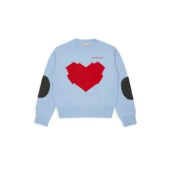 Sweter z okrągłym dekoltem i logo