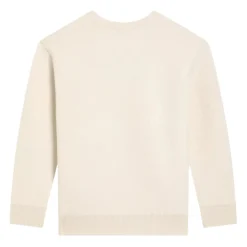 Sweter z Wełny Virgin z Logo