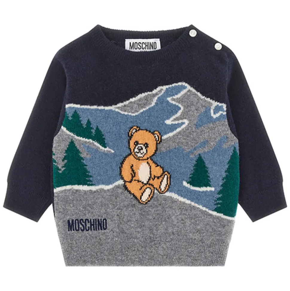 Sweter z Wzorem Intarsia