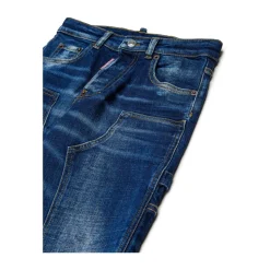 Szerokie jeansy cargo