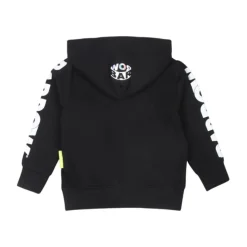 Żółta Bluza z Kapturem na Zamek z Uśmiechem