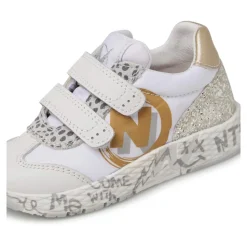 Technical fabric, leather and glitter sneakers JESKO 2 VL.