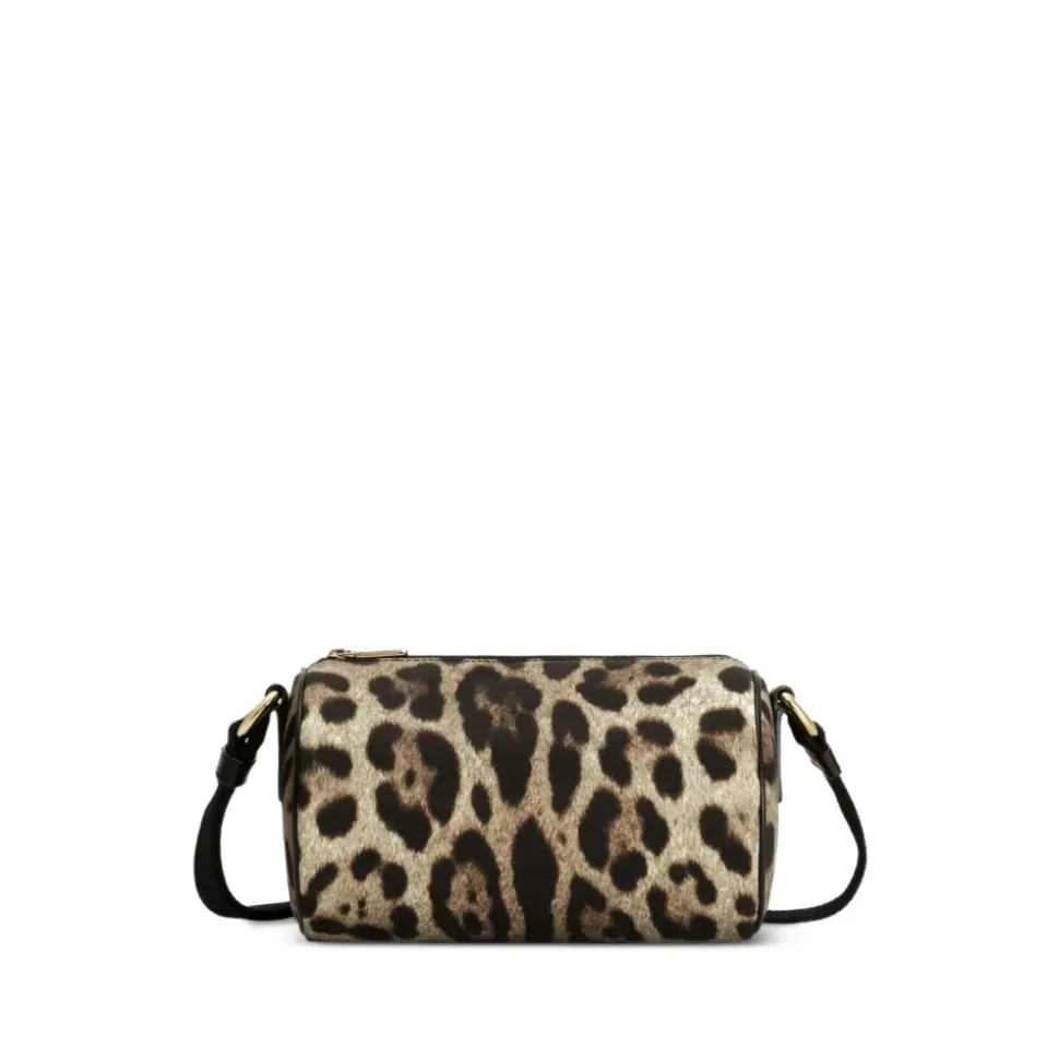 Torba Crossbody z Nylonu w Leo-print