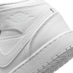 Total White Mid Top Sneakers