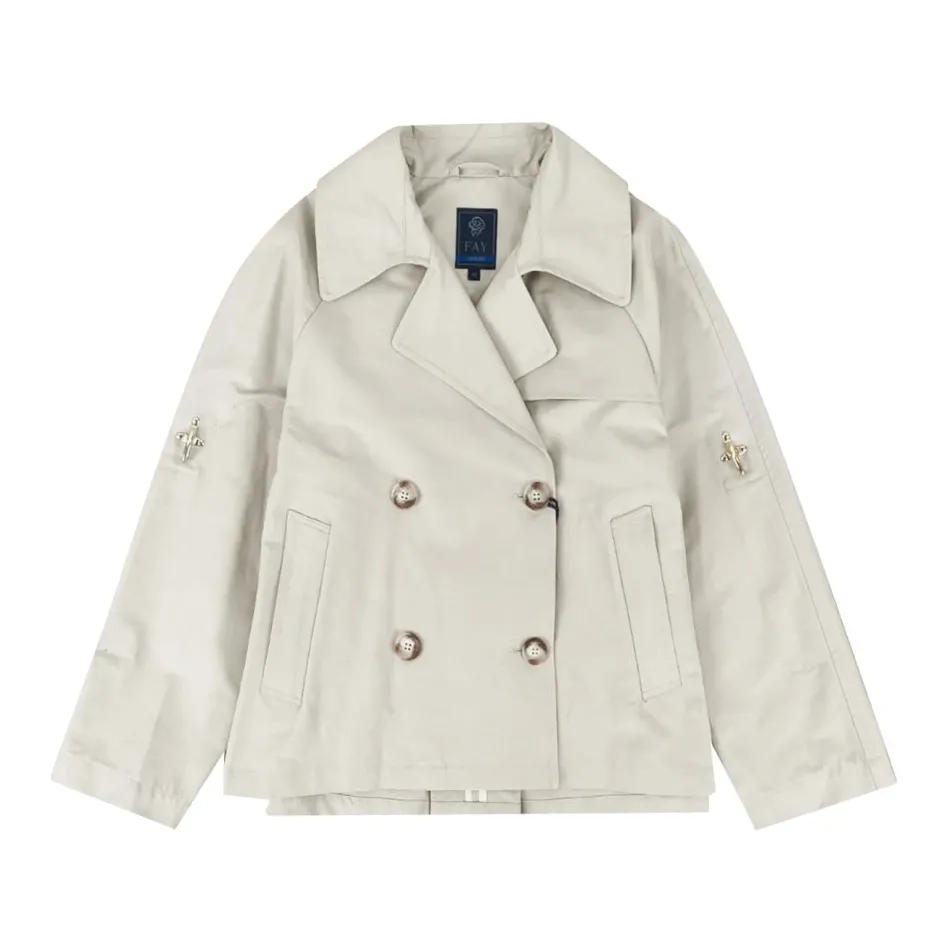 Trench corto in nylon