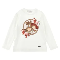T-shirt Cowgirl z Kwiatami i Pailletkami