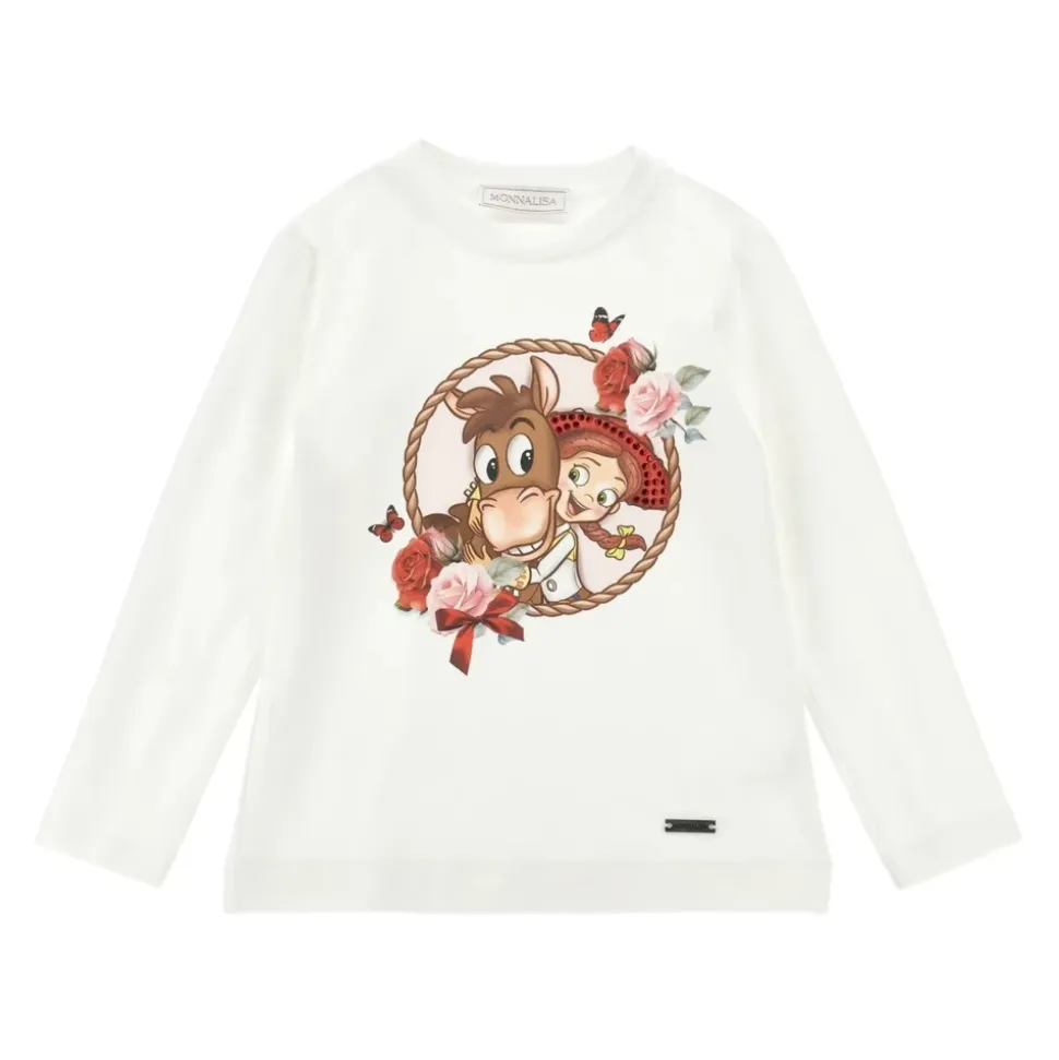 T-shirt Cowgirl z Kwiatami i Pailletkami