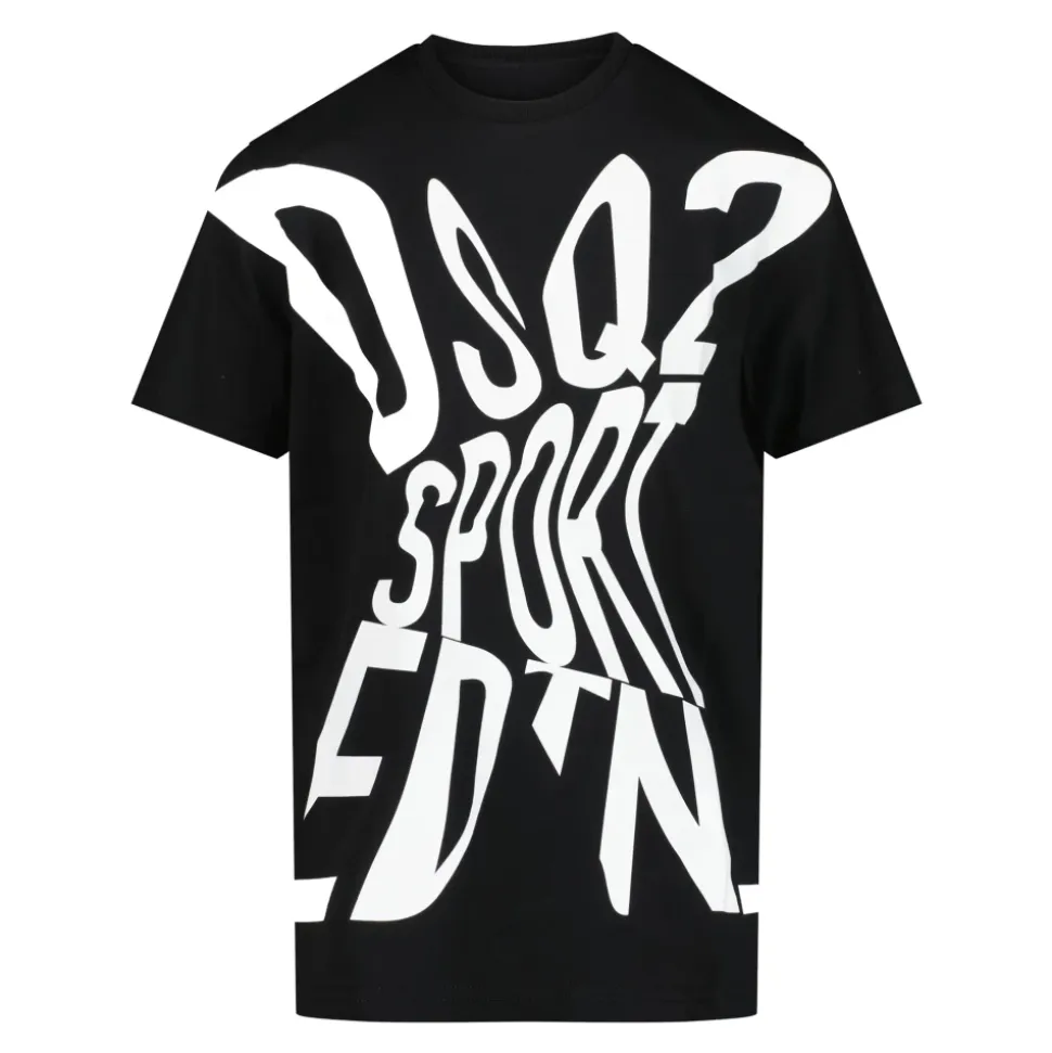 T-shirt Girocollo Manica Corta con Stampa