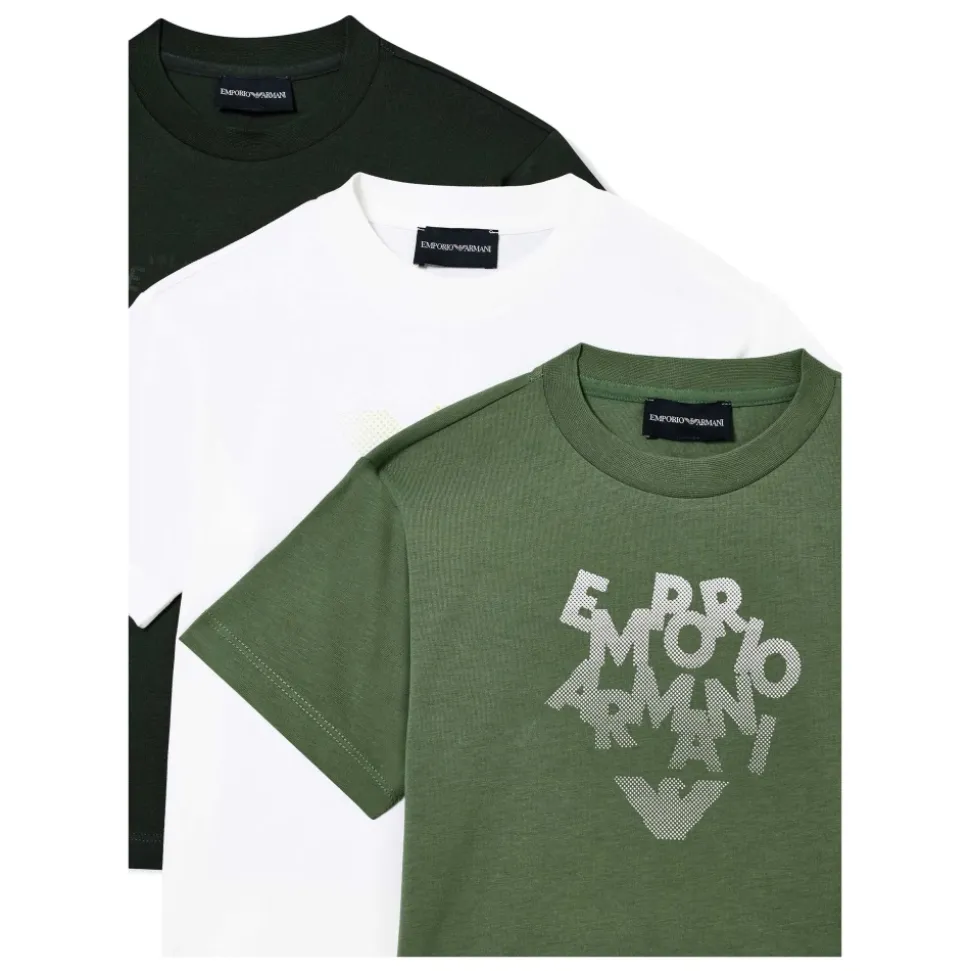 T-shirt Tris Girocollo