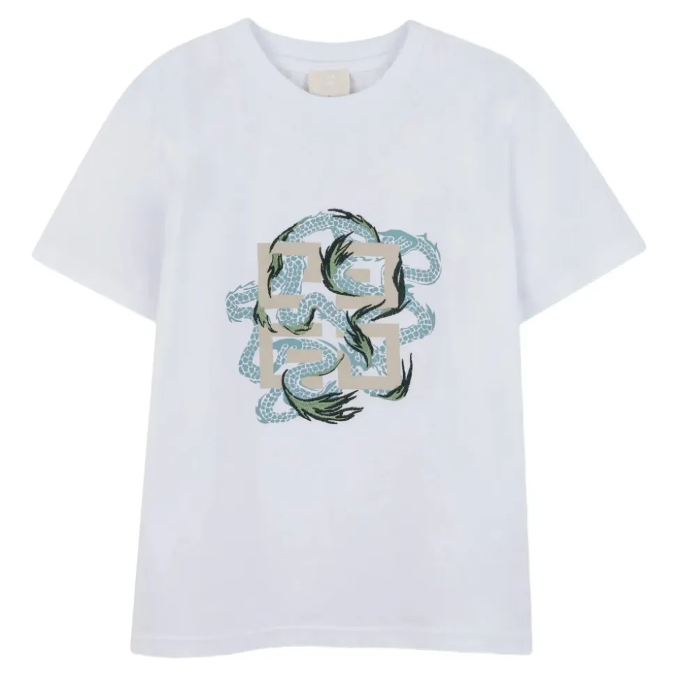 T-shirty i Pola z Wzorem Smoka z Bawełny