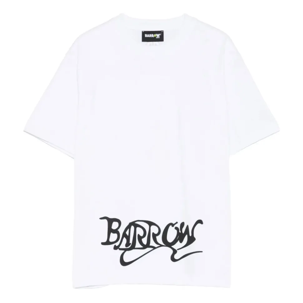 T-shirt z Aplikacją z Okrągłym Dekoltem