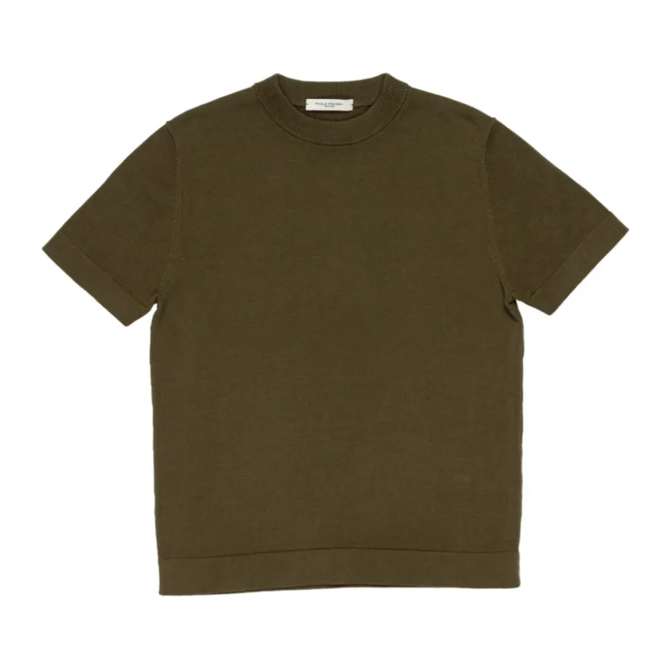 T-shirt z bawełny merceryzowanej