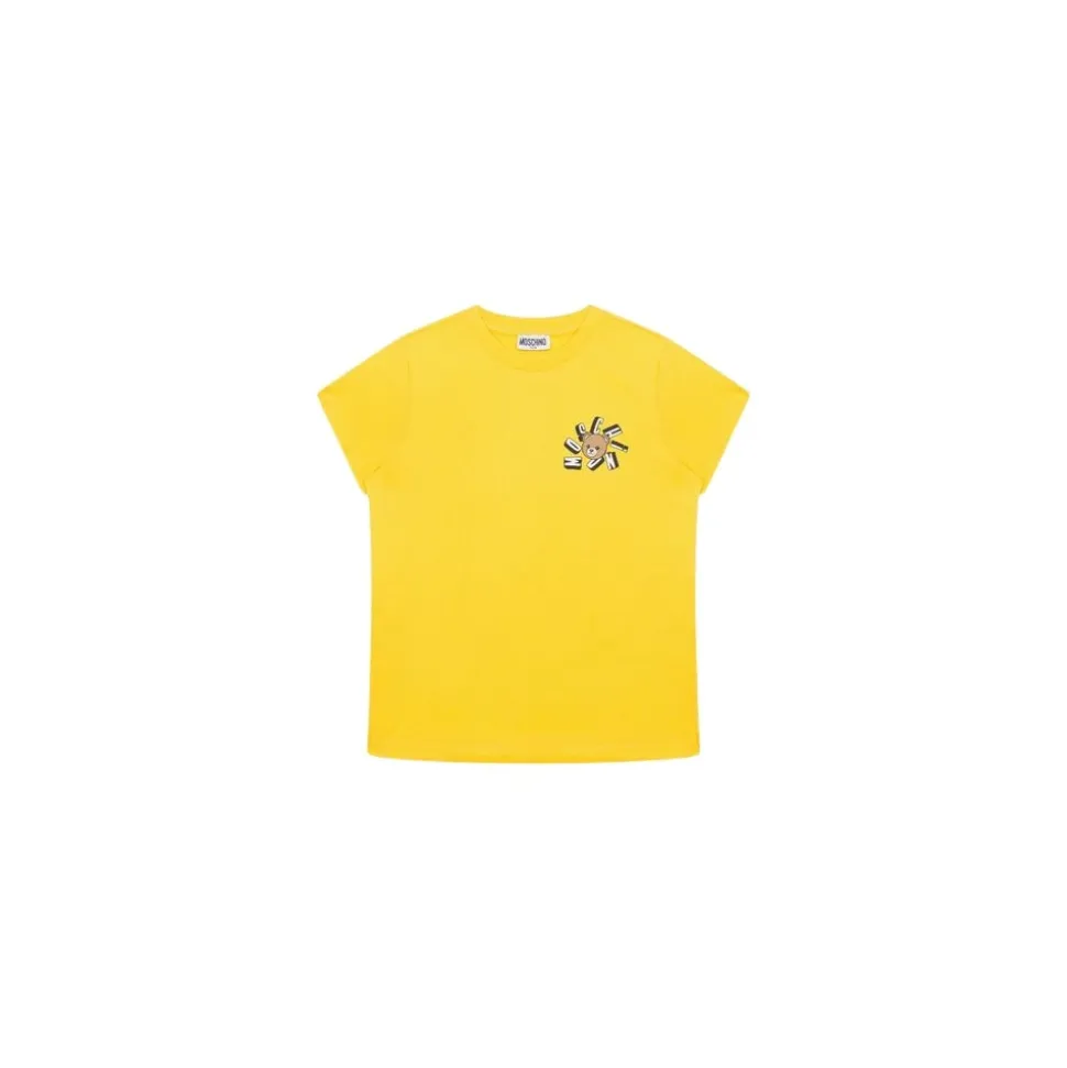 T-shirt z dżerseju bawełnianego z misiem Teddy