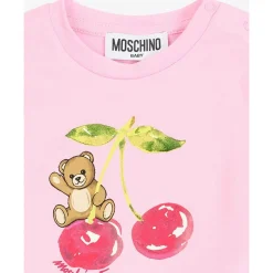 T-shirt z dżerseju bawełnianego z misiem Teddy Bear