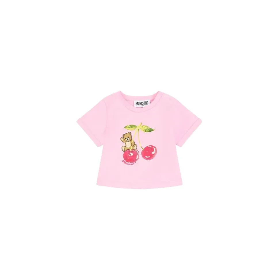 T-shirt z dżerseju bawełnianego z misiem Teddy Bear
