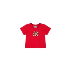 T-shirt z dżerseju bawełnianego z misiem Teddy