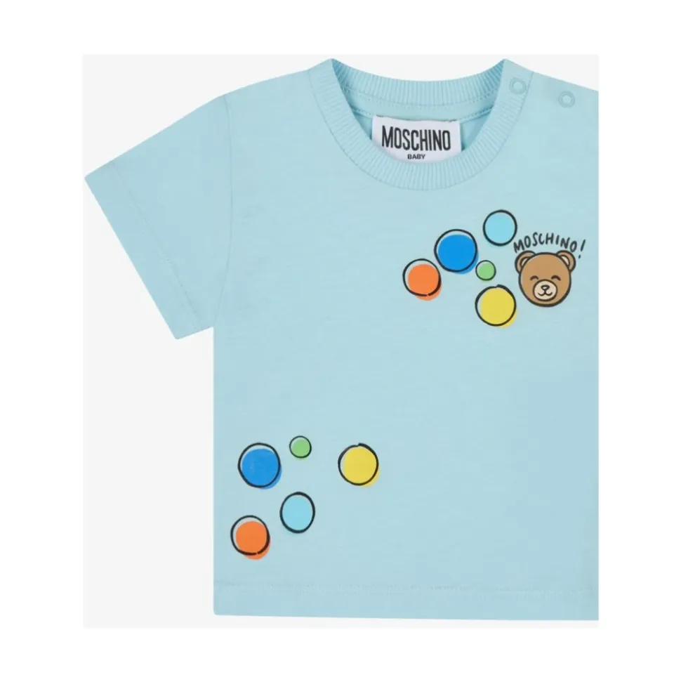 T-shirt z dżerseju bawełnianego z misiem Teddy Bear