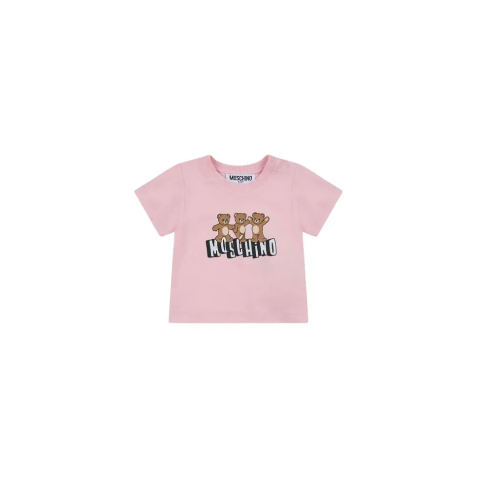 T-shirt z dżerseju bawełnianego z motywem misia Teddy Bear