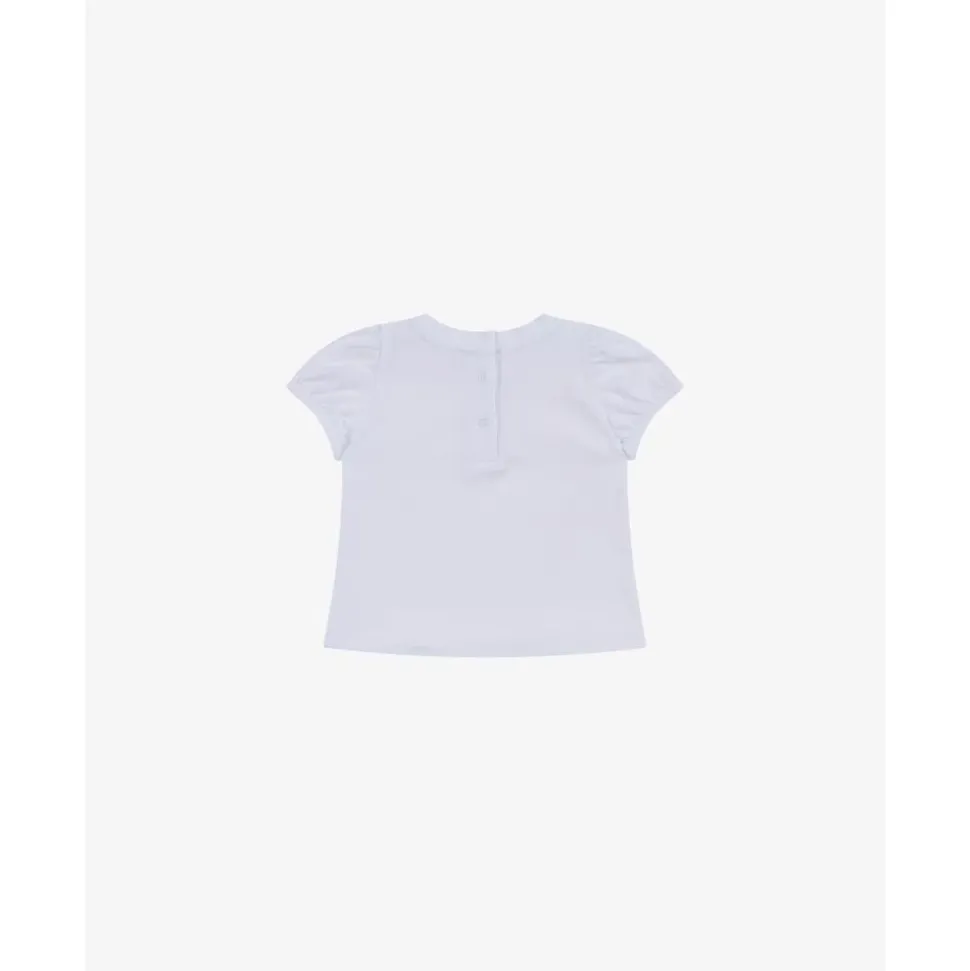 T-shirt z dżerseju bawełnianego z misiem Teddy
