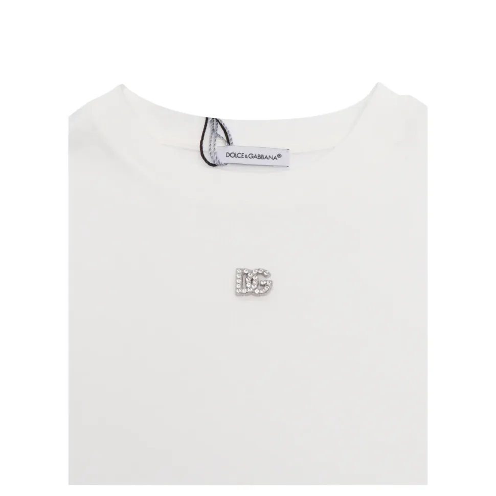 T-shirt z dżerseju z logo z dżetów