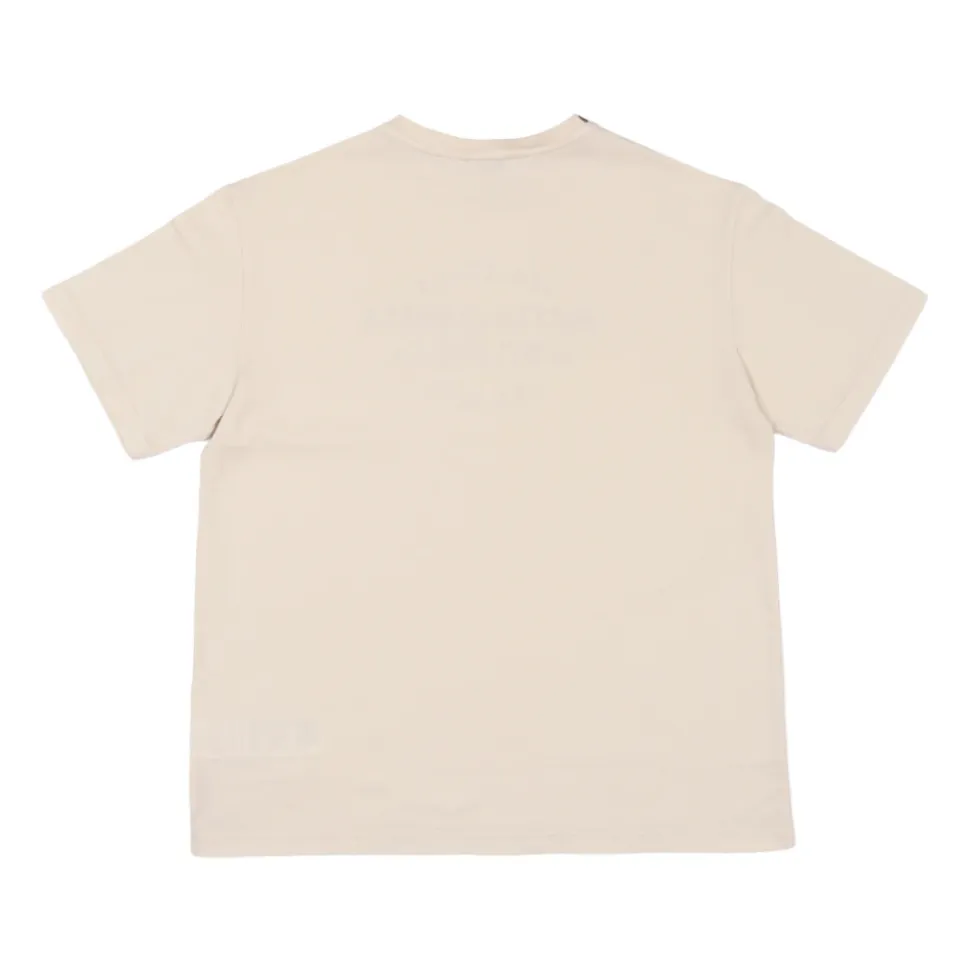 T-shirt z dżerseju z nadrukiem i naszywką z logo