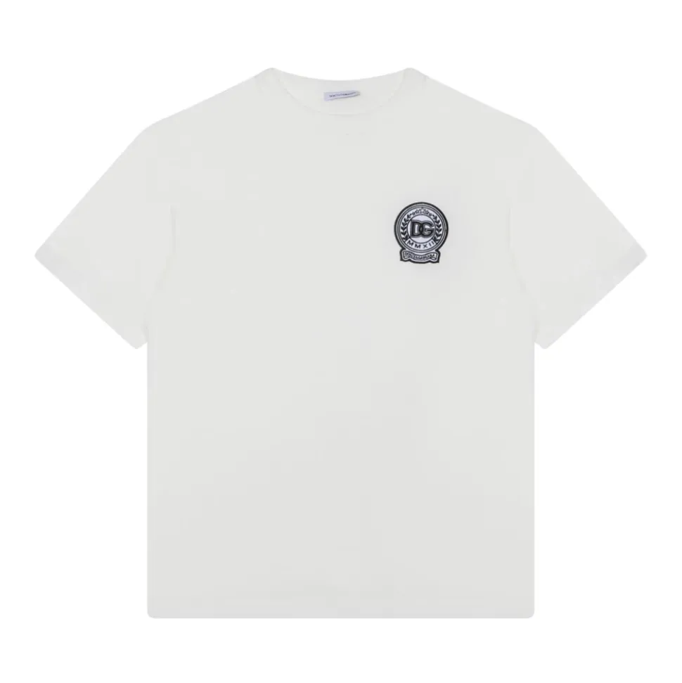 T-shirt z haftowanym logo