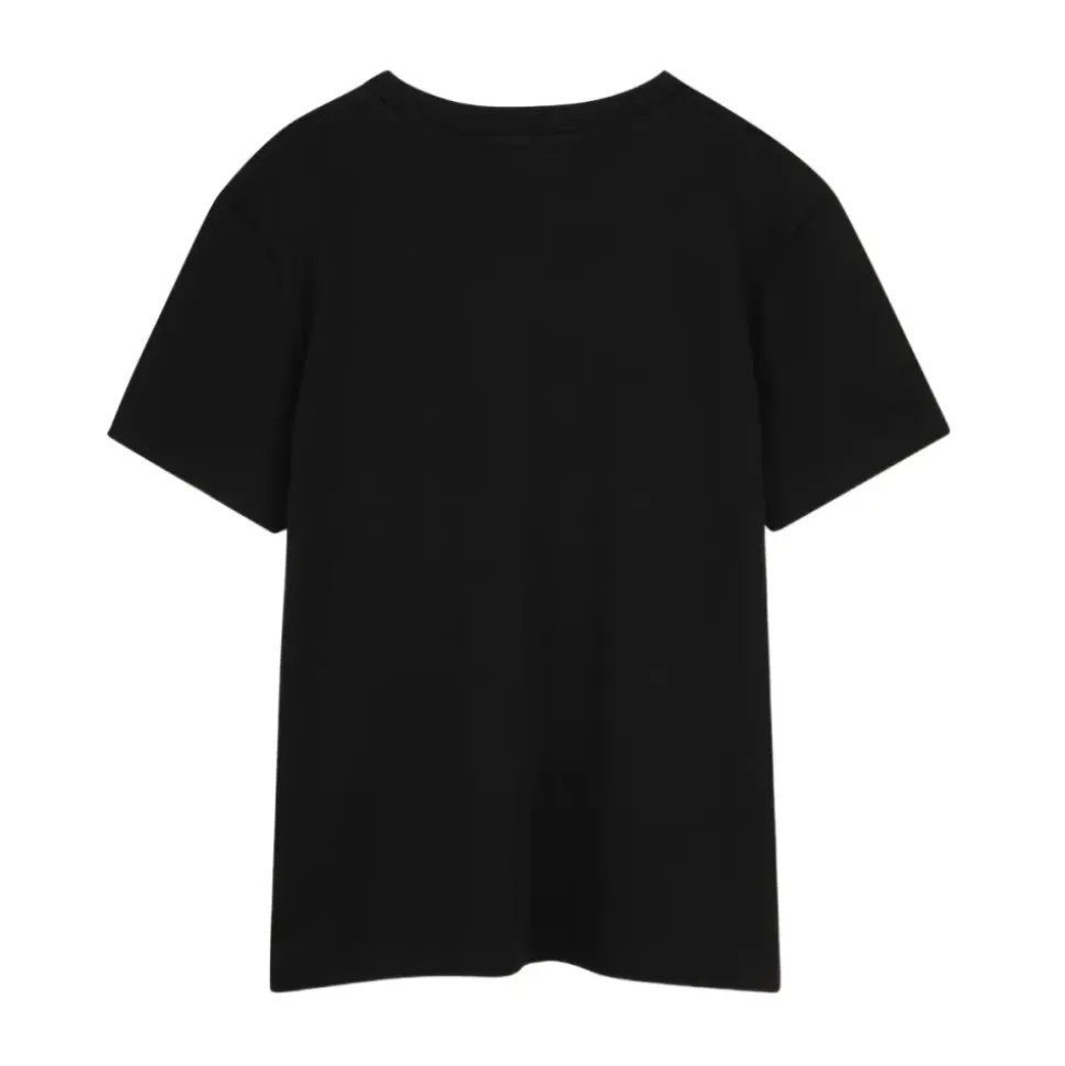 T-Shirt z Kieszenią na Piersi i Haftowanym Logo