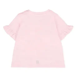 T-shirt z Krótkim Rękawem i Falbanką