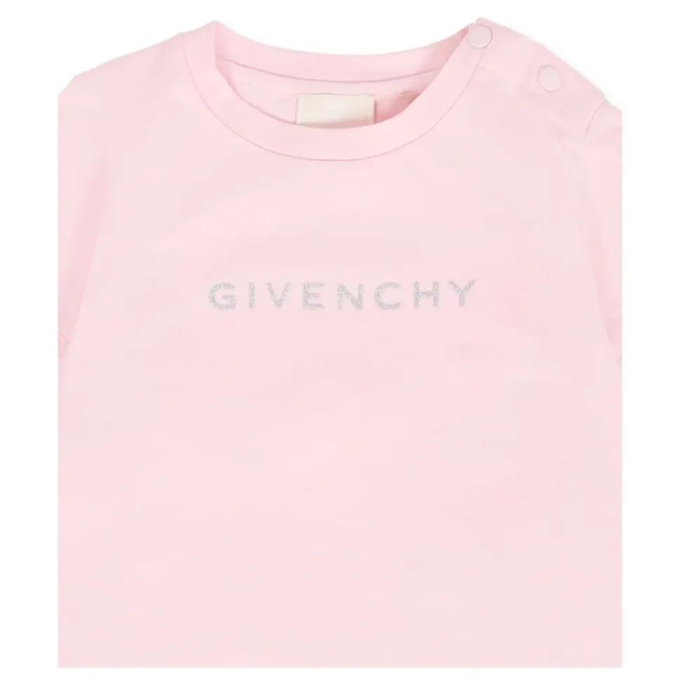 T-shirt z Krótkim Rękawem i Falbanką