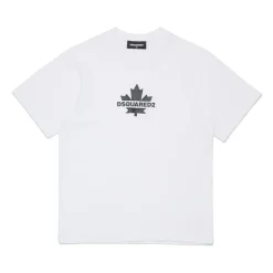 T-shirt z Liściem Klonowym