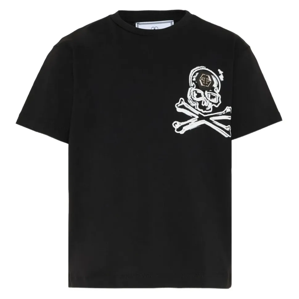 T-shirt z nadrukiem czaszki