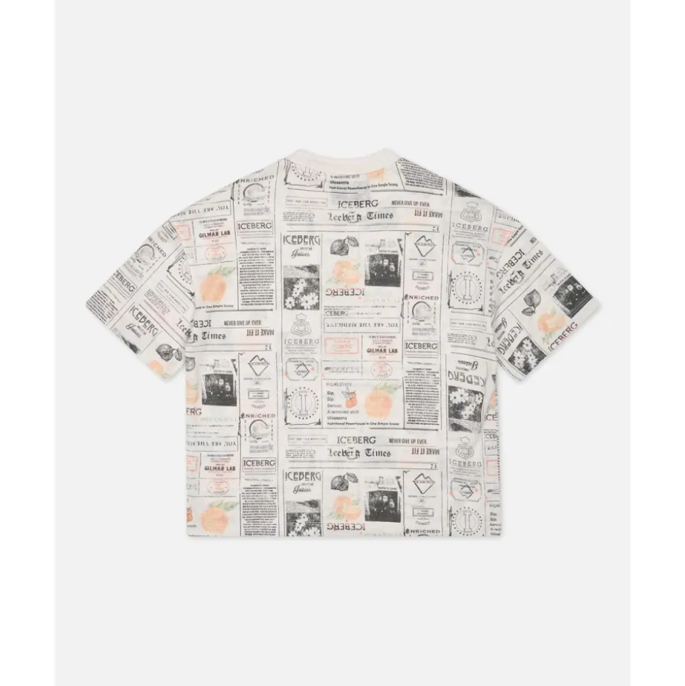 T-shirt z nadrukiem na całości