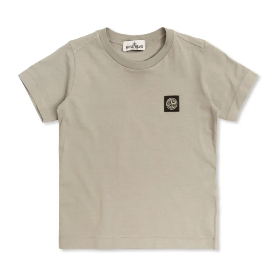 T-shirt z naszywką z logo