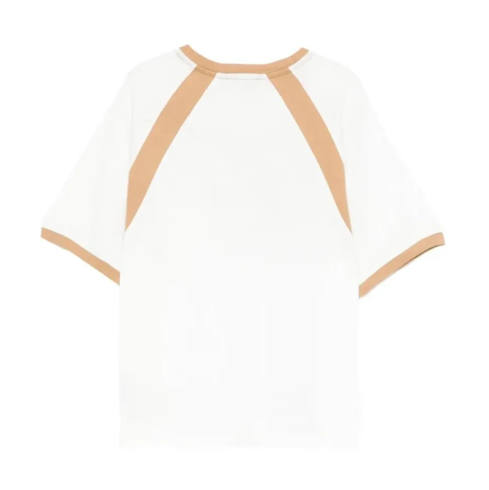T-shirt z okrągłym dekoltem i nadrukiem logo