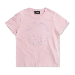 T-shirt z połyskującymi zdobieniami