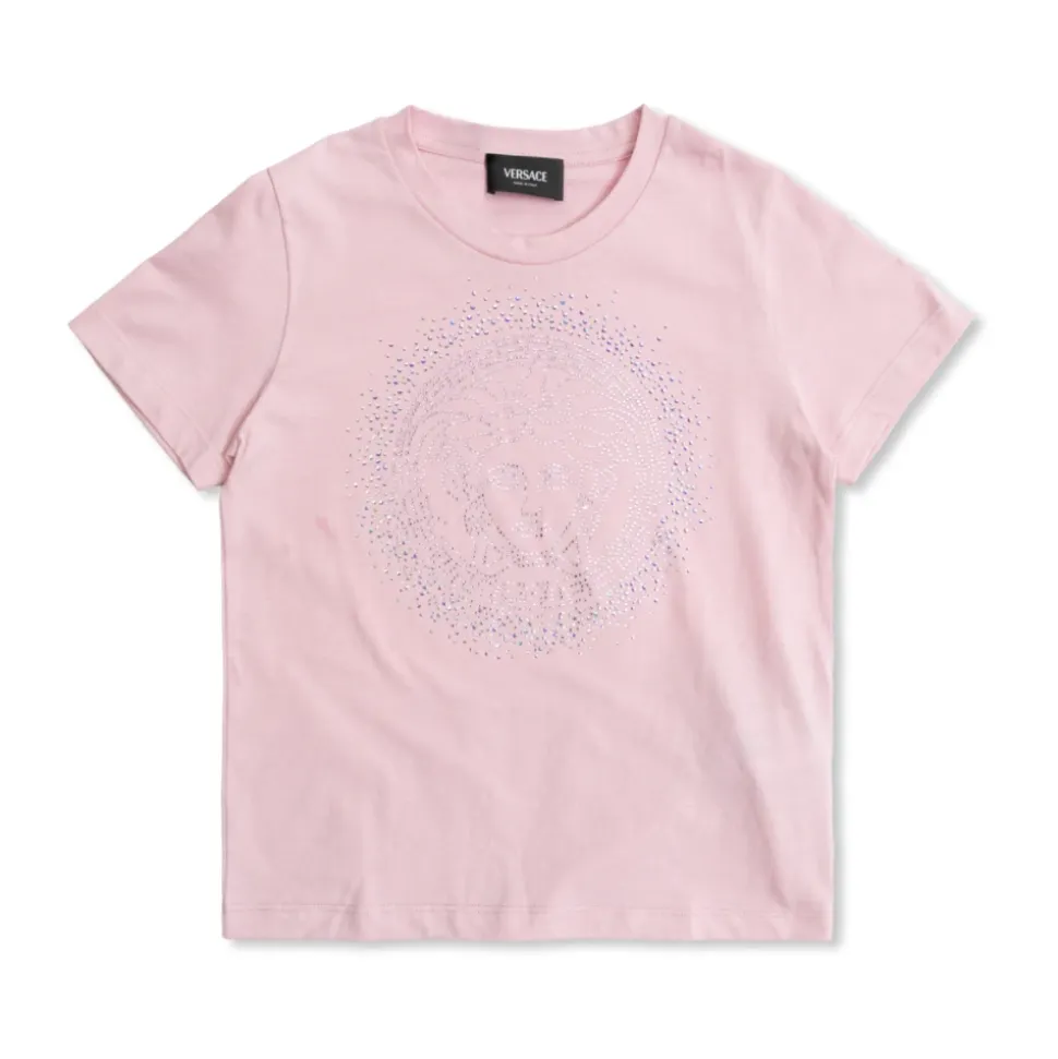 T-shirt z połyskującymi zdobieniami