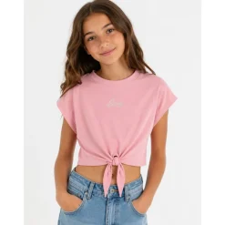 T-shirt z wiązaniem