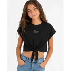 T-shirt z wiązaniem