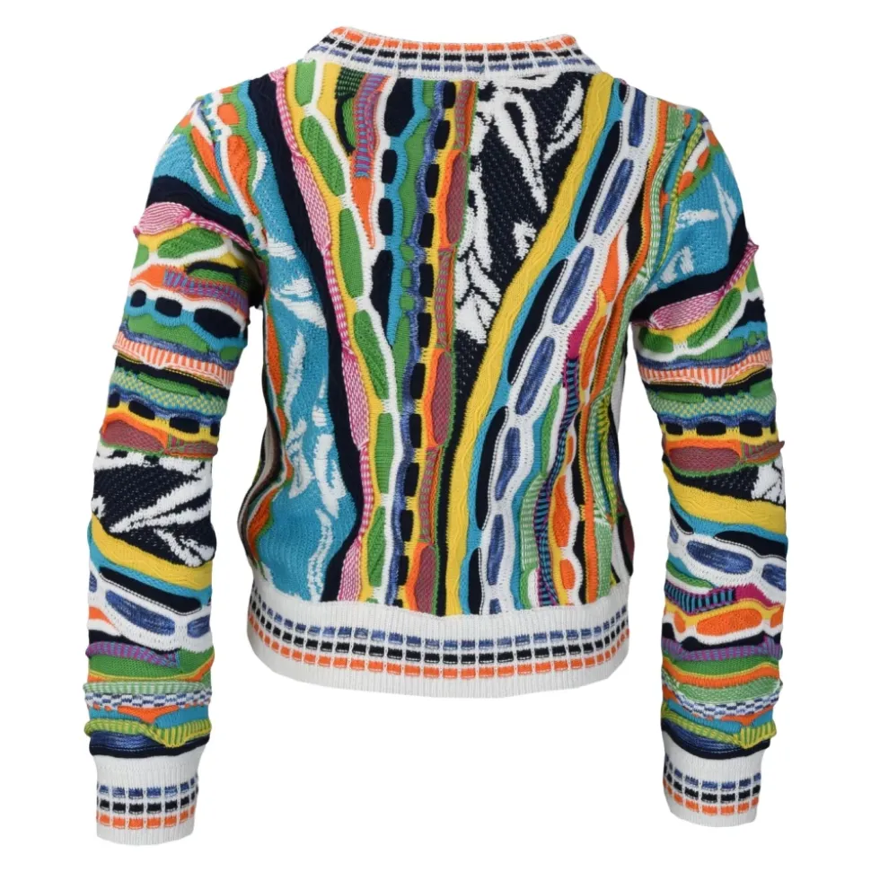 Unikalny Dziewczęcy Sweter z Wzorem na Całości