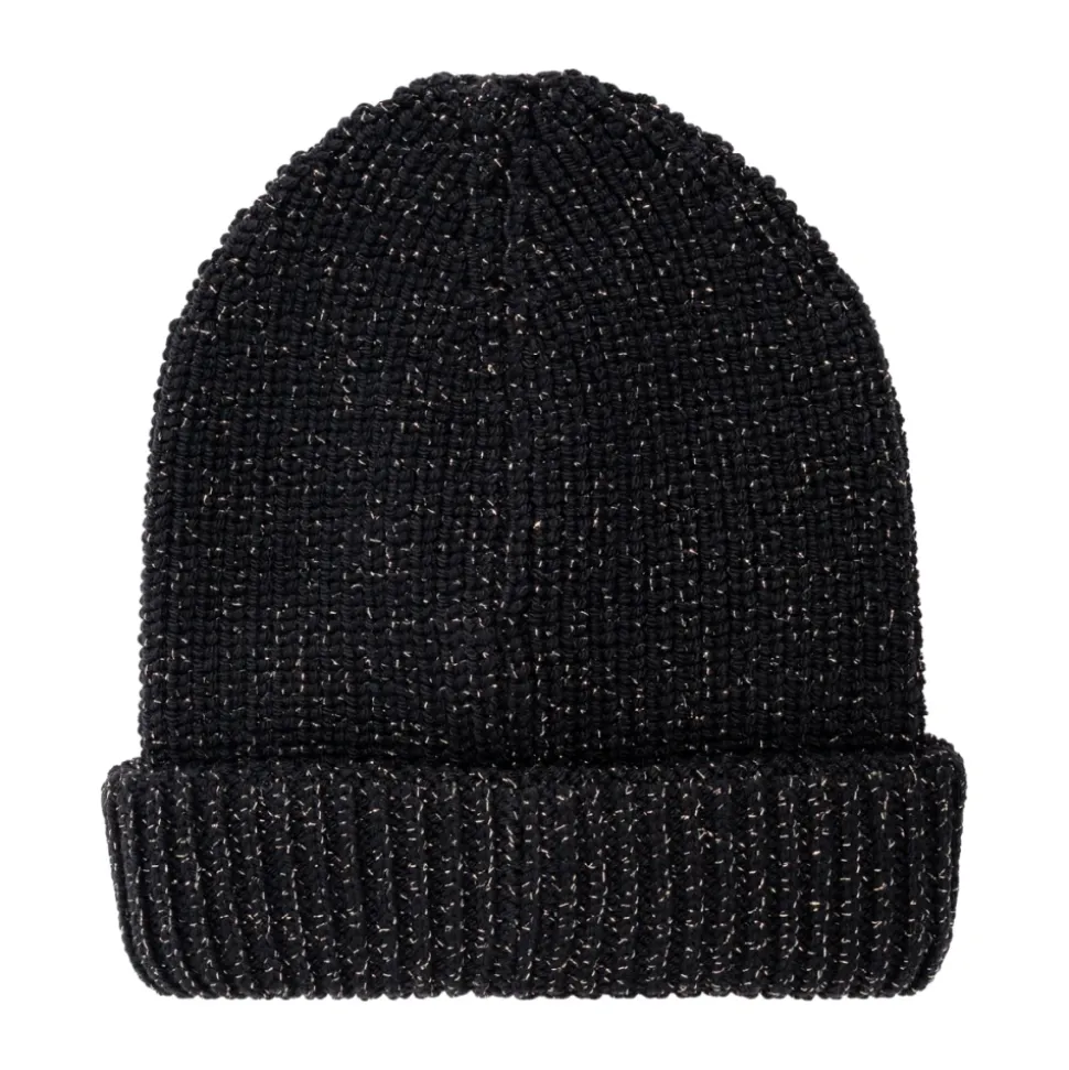 Wełniana Czapka Beanie z Metaliczną Nicią