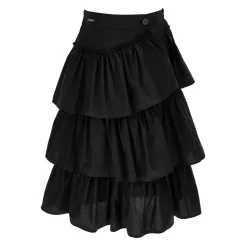Wrap Poplin Skirt