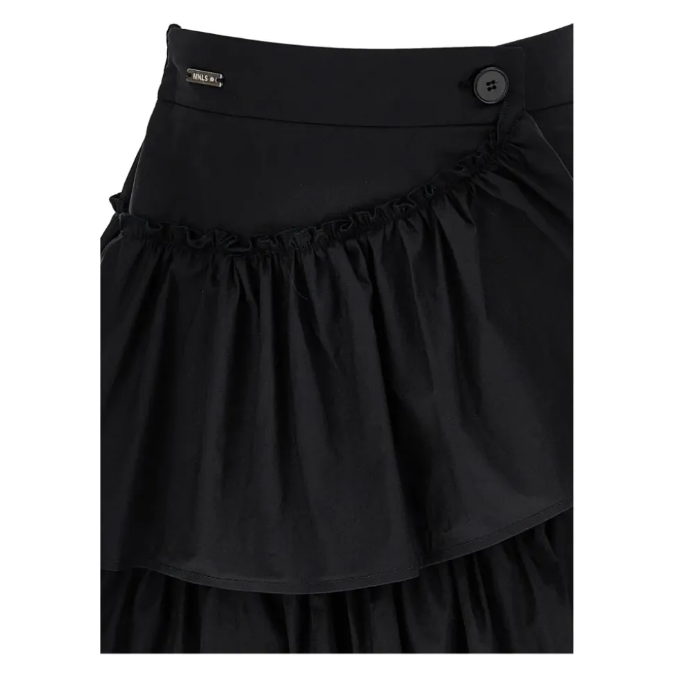 Wrap Poplin Skirt