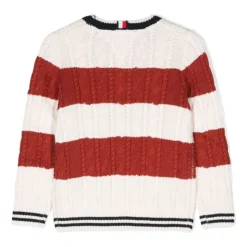 Wzorzysty Sweter z Okrągłym Dekoltem