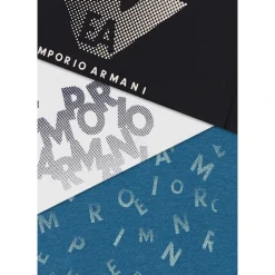 Zestaw 3 T-shirtów z dżerseju z nadrukiem logo